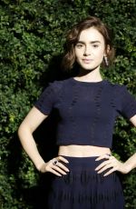 LILY COLLINS at Chanel and Charles Finch Pre-oscar Party in Los Angeles 02/27/2016