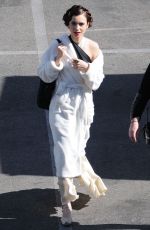 LILY COLLINS on the Set of 