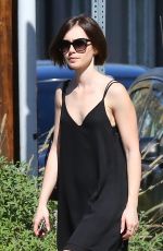 LILY COLLINS Out and About in Los Angeles 02/06/2016