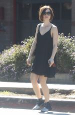 LILY COLLINS Out and About in Los Angeles 02/06/2016