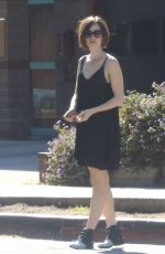 LILY COLLINS Out and About in Los Angeles 02/06/2016
