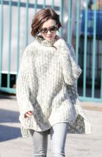LILY COLLINS Out in Los Angeles 02/02/2016