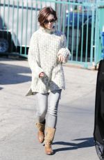 LILY COLLINS Out in Los Angeles 02/02/2016
