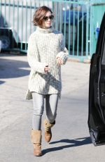 LILY COLLINS Out in Los Angeles 02/02/2016