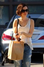 LILY COLLINS Out Shopping in West Hollywood, 02/03/2016