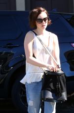 LILY COLLINS Out Shopping in West Hollywood, 02/03/2016