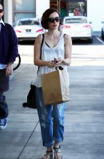 LILY COLLINS Out Shopping in West Hollywood, 02/03/2016