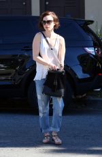 LILY COLLINS Out Shopping in West Hollywood, 02/03/2016