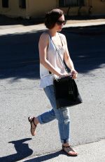 LILY COLLINS Out Shopping in West Hollywood, 02/03/2016