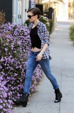 LILY COLLINS Shopping at Whole Foods in Los Angeles 02/13/2016