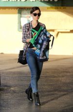 LILY COLLINS Shopping at Whole Foods in Los Angeles 02/13/2016