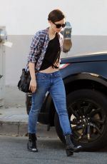 LILY COLLINS Shopping at Whole Foods in Los Angeles 02/13/2016