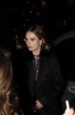 LILY JAMES at Bounce Restaurant in London 02/01/2016