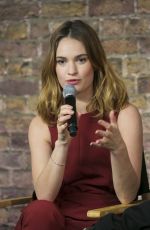 LILY JAMES at Meet the Filmamker Speaker Series at Apple Store in London 02/02/2016