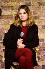 LILY JAMES at Meet the Filmamker Speaker Series at Apple Store in London 02/02/2016