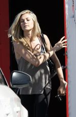 LINDSAY ARNOLS Arrives at DWTS Studio in Hollywood 02/24/2016