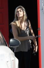 LINDSAY ARNOLS Arrives at DWTS Studio in Hollywood 02/24/2016
