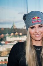 LINDSEY VONN at Press Conference Ahead of FIS Ski World Cup Parallel Slalom 02/23/2016