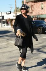 LISA RINNA Leaves a Yoga Class in Los Angeles 01/26/2016