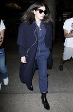 LORDE Arrives at LAX Airport in Los Angeles 02/25/2016