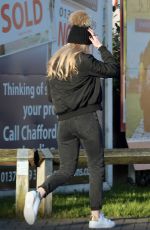 LOUISA JOHNSON at a Train Station in Essex 02/09/2016