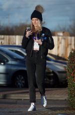 LOUISA JOHNSON at a Train Station in Essex 02/09/2016