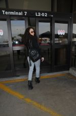 MADISON PETTIS Arrives at Los Angeles International Airport 01/30/2016