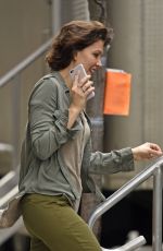 MAGGIE GYLLENHAAL Arrives at Inside Amy Schumer Set in New York