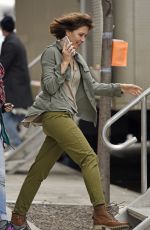 MAGGIE GYLLENHAAL Arrives at Inside Amy Schumer Set in New York