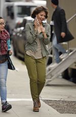 MAGGIE GYLLENHAAL Arrives at Inside Amy Schumer Set in New York