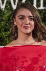 MAISIE WILLIAMS at London Evening Standard British Film Awards in London 02/07/2016