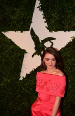 MAISIE WILLIAMS at London Evening Standard British Film Awards in London 02/07/2016