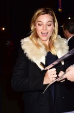 MARGOT ROBBIE Arrives at Late Night with Stephen Colbert in New York 02/07/2016