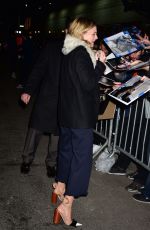 MARGOT ROBBIE Arrives at Late Night with Stephen Colbert in New York 02/07/2016