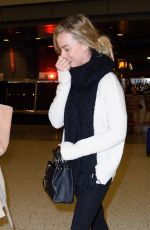MARGOT ROBBIE at JFK Airport in New York 02/21/2016