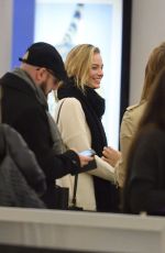 MARGOT ROBBIE at JFK Airport in New York 02/21/2016