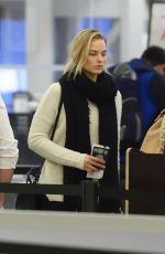 MARGOT ROBBIE at JFK Airport in New York 02/21/2016