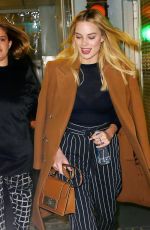 MARGOT ROBBIE Leaves Her Hotel in New York 02/20/2016