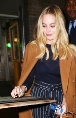 MARGOT ROBBIE Leaves Her Hotel in New York 02/20/2016