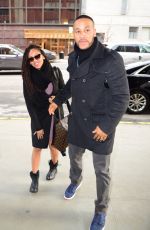 MEAGAN GOOD and Devon Franklin Arrives at Morning Show in New York 01/31/2016