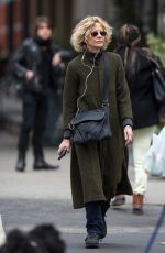 MEG RYAN Out and About in New York 02/01/2016
