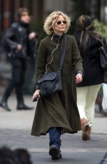 MEG RYAN Out and About in New York 02/01/2016