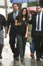 MEGAN FOX Arrives at Jimmy Kimmel Live! in Hollywood 02/17/2016