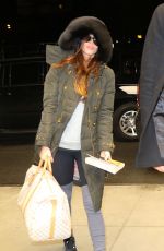 MEGAN FOX at JFK Airport in New York 02/04/2016