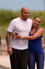 MEL B Out and About in Miami 02/06/2016