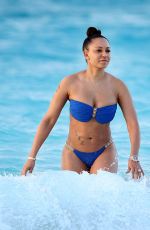 MELANIE BROWN in Bikini at a Beach in Turks & Caicos 02/08/2016