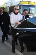 MELANIE GRIFFITH Arrives at Los Angeles International Airport 02/02/2016