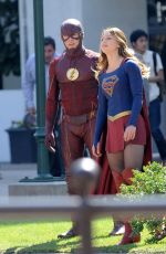 MELISSA BENOIST on the Set of 