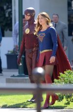 MELISSA BENOIST on the Set of 