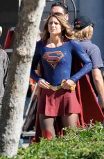 MELISSA BENOIST on the Set of 